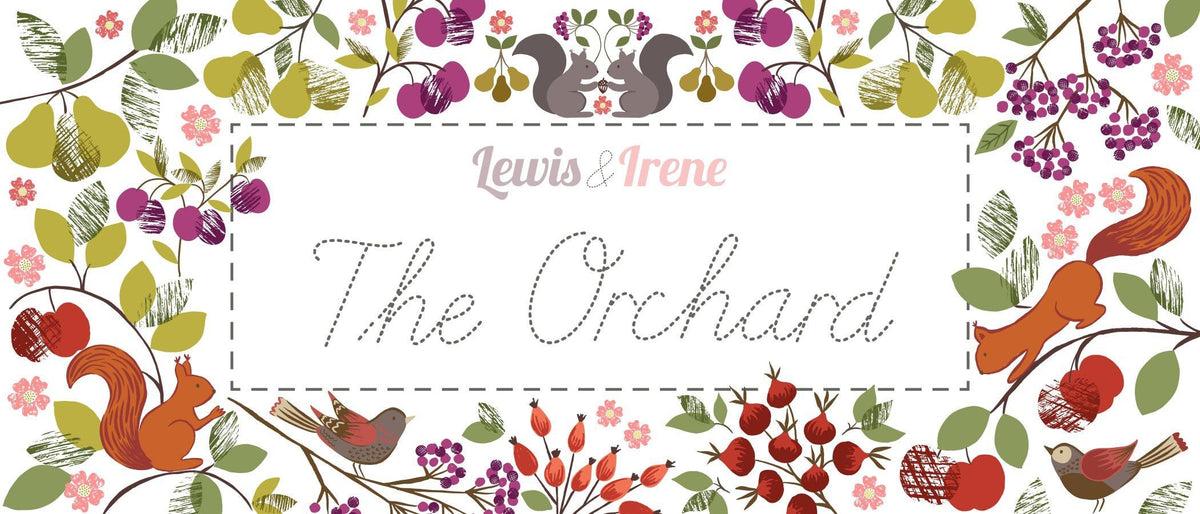 Lewis & Irene The Orchard Fabric Collection Table Runner Kit #2 Finished Size: 20”x44” Premium 100% Cotton Fabrics