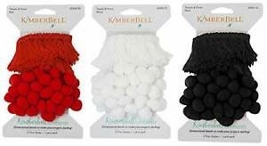 Kimberbell Kimberbellishments Red Tassels & Poms Trim