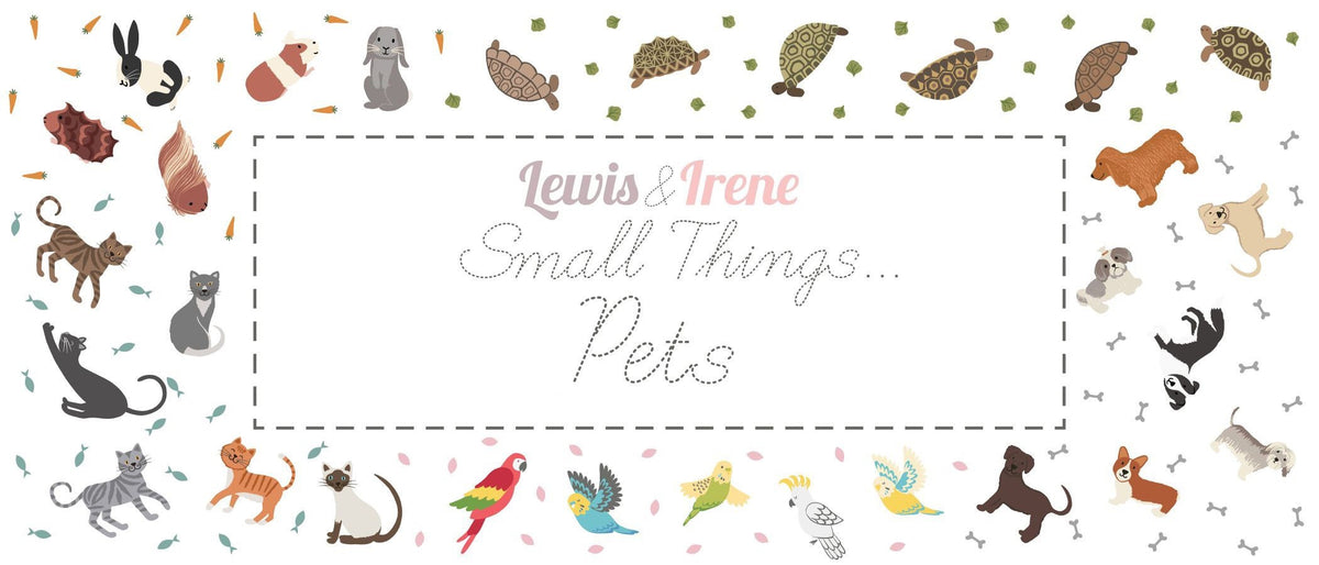 Lewis & Irene Small Things Pets Fabric Collection Quilt Kit #2 Finished Size: 50”x55” Premium 100% Cotton Quilt Shop Quality Fabrics