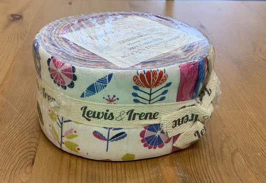 Lewis & Irene Hann’s House Fabric Collection Fabulous 40s (40-2.5” Fabric Strips) Jellyroll