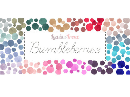 Lewis & Irene Bumbleberries Blenders Fabric Collection Custard BB293 Authentic Premium 100% Cotton Quilt Shop Quality Fabrics