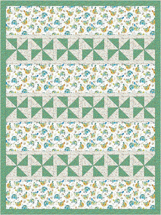 Fabric Cafe Happy Go Lucky Quilt Pattern Finished Size 44”x59”