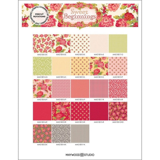 END OF BOLT 1YD34" Maywood Studio Sweet Beginnings Fabric Collection Allover Floral on Gray Premium 100% Cotton Quilt Shop Quality Fabrics