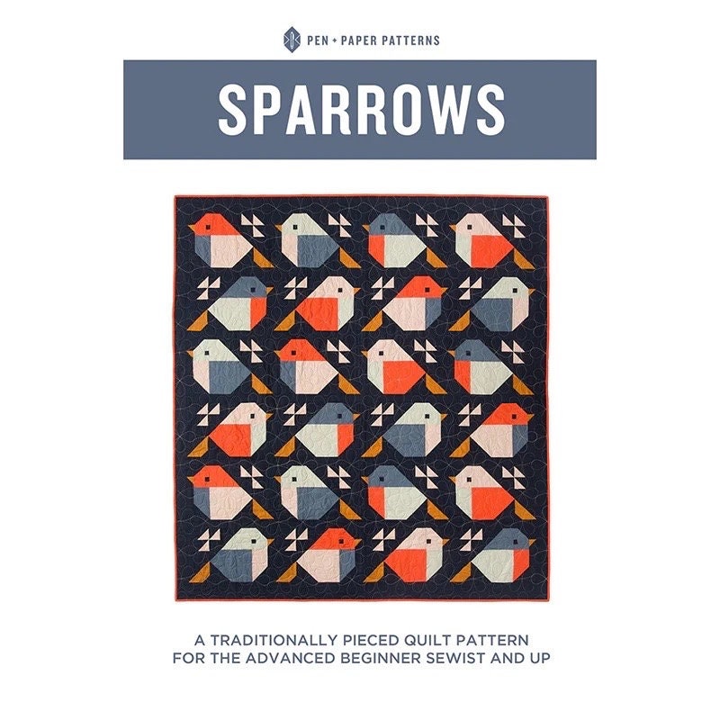 LAST TWO!! Limited Edition Pen + Paper Patterns Sparrows Quilt Kit Featuring Lewis & Irene Heart of Summer Fabric Collection