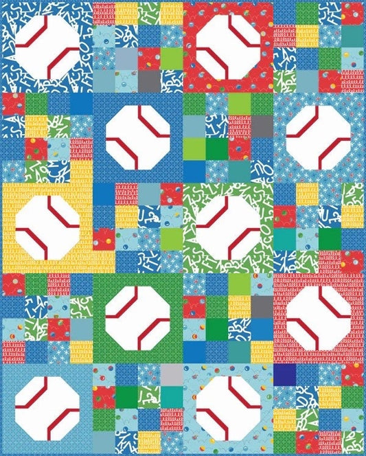 Cluck Cluck Sew Batter Up Quilt Pattern - 3 Size Variations Per Pattern