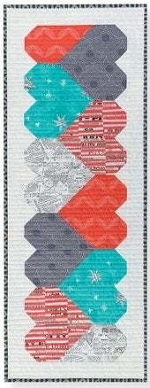 Atkinson Designs Let's Play Hearts Table Runner Pattern Finished Size: 14"x38"