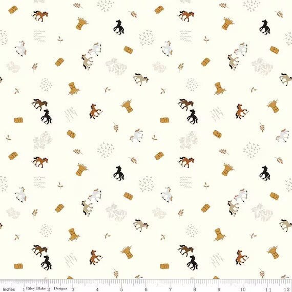 Riley Blake Country Life Fabric Collection Grazing The Hay on Cotton Premium 100% Cotton Quilt Shop Quality Fabrics
