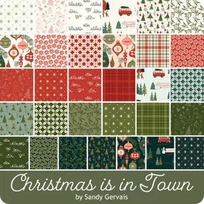 LAST RESTOCK! Riley Blake Christmas Is In Town Winter Village Table Kit Featuring Sandy Gervais Christmas Is In Town