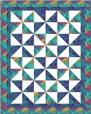 Fabric Cafe It’s a Breeze Quilt Pattern Finished Size 46” x58”