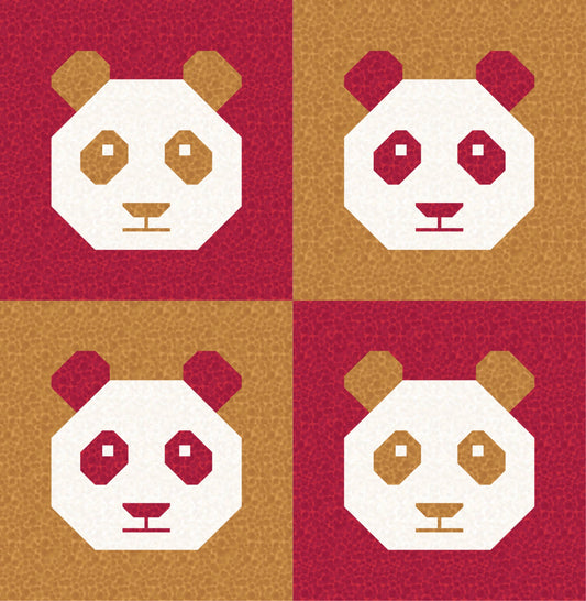 LIMITED EDITION!! Cotton and Joy Pandamonium Quilt Kit Featuring Lewis & Irene Bumbleberries Fabric Collection - Baby or Throw Size