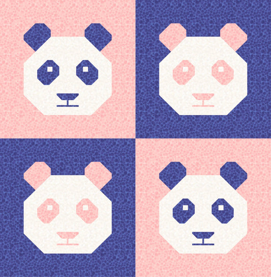 LIMITED EDITION Cotton and Joy Pandamonium Quilt Kit Featuring Lewis & Irene Bumbleberries Fabric Collection - Baby or Throw Size