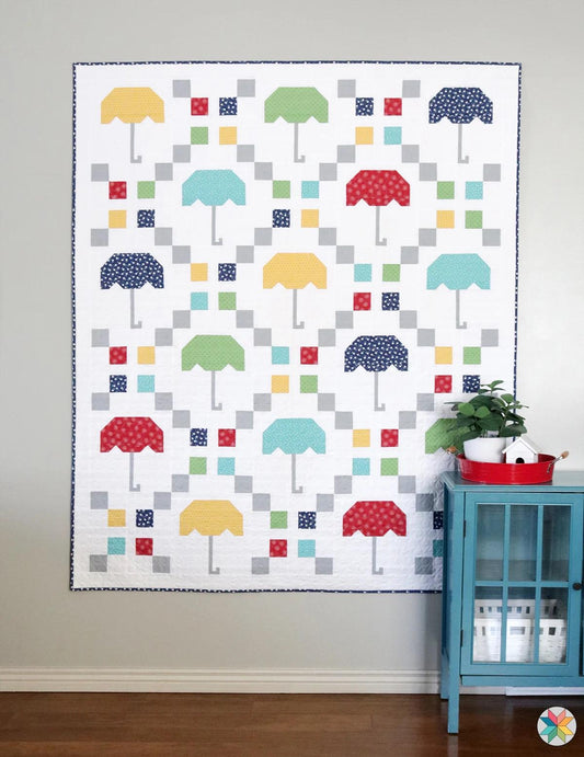 A Bright Corner Scattered Showers Quilt Pattern - 5 Size Variations Per Pattern ABC355