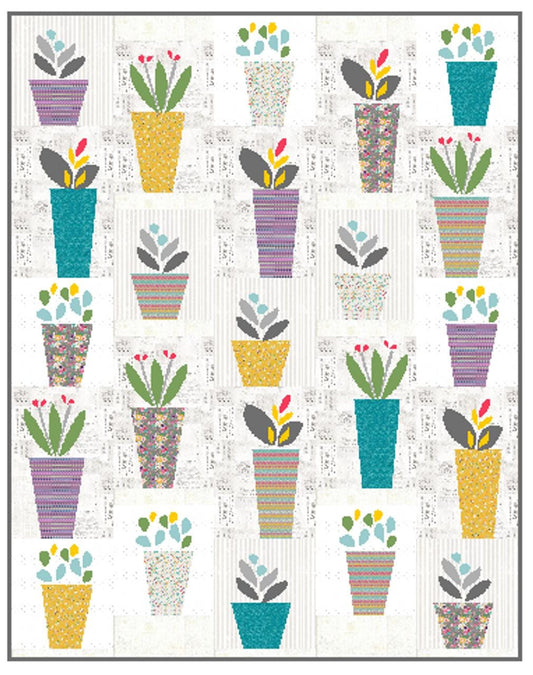 Cotton Street Commons Rosemary & Thyme Quilt Pattern Finished Size 60”x76”