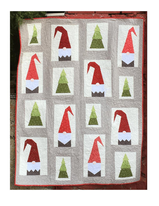 Cotton Street Commons A Tale of Two Gnomes Quilt Pattern Finished Size 60”x72”