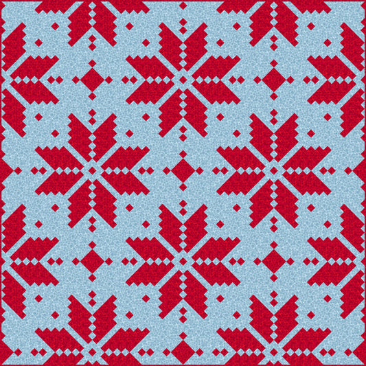 LIMITED EDITION Lo & Behold Knitted Star Quilt Kit Featuring Lewis and Irene Bumbleberries Fabric Collection (Throw and Bed Sizes Available)