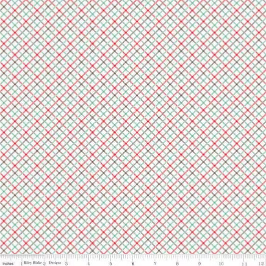 Riley Blake Bee Plaids Fabric Collection Sea Glass Homespun C12033 Authentic Premium 100% Cotton Quilt Shop Quality Fabrics