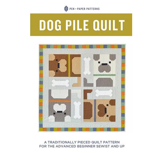 LIMITED EDITION!! Limited Edition Pen + Paper Patterns Dog Pile Quilt Kit Featuring Lewis & Irene Bumbleberries Fabric Collection