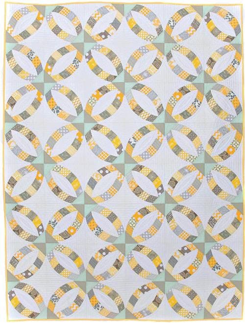 Sew Kind of Wonderful Metro Rings Quilt Pattern Finished Size 57”x76”