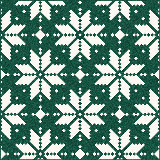 LIMITED EDITION Lo & Behold Knitted Star Quilt Kit Featuring Lewis and Irene Bumbleberries Fabric Collection (Throw and Bed Sizes Available)