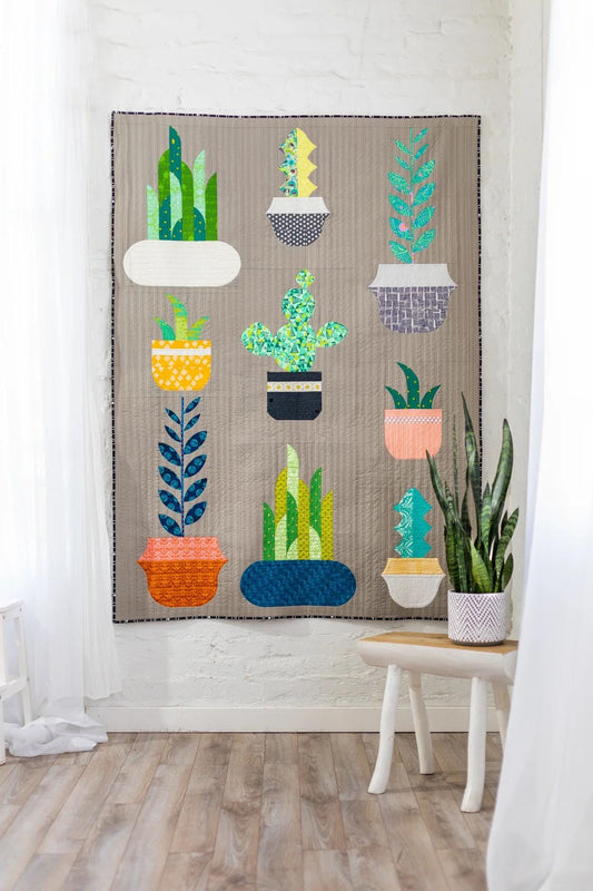 Sew Kind of Wonderful Plant Life Quilt Pattern Finished Size 56”x75”