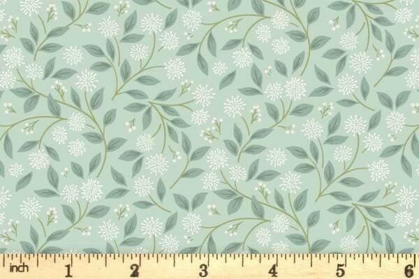 Lewis & Irene Sky Garden Fabric Collection Ivy Trail on Misty Jade CC59.2 Authentic Premium 100% Cotton Quilt Shop Quality Fabrics
