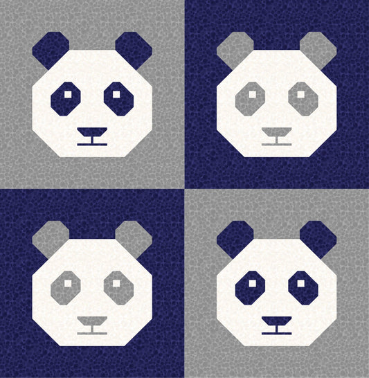LIMITED EDITION Cotton and Joy Pandamonium Quilt Kit Featuring Lewis & Irene Bumbleberries Fabric Collection - Baby or Throw Sizes Available