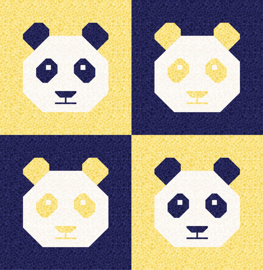 LIMITED EDITION Cotton and Joy Pandamonium Quilt Kit Featuring Lewis & Irene Bumbleberries Fabric Collection - Baby or Throw Sizes Available