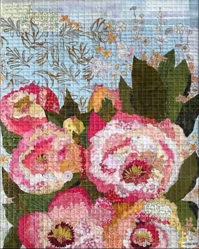 Fiberworks Laura Heine Florology Wall Pattern Finished Size: 24"x30"
