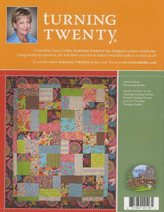 Tricia Cribbs Turning Twenty Just Got Better Quilt Pattern Book (Softcover)