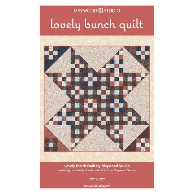 Maywood Studio Lovely Bunch Fabric Collection Lovely Bunch Quilt Kit Finished Size: 72"x72" Premium 100% Cotton Quilt Shop Quality Fabrics