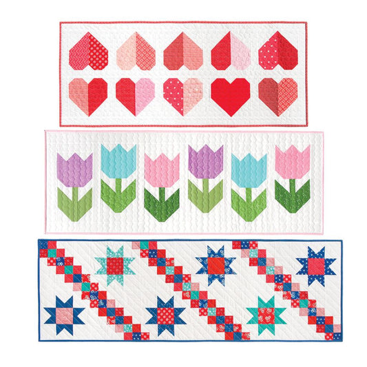 Cluck Cluck Sew Modern Day Table Runners - 6 Size Variations Per Pattern