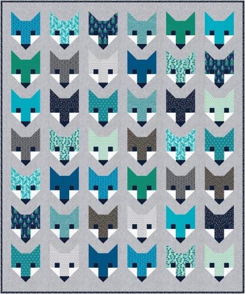 Elizabeth Hartman Fancy Fox Pattern - 3 Size Variations Per Pattern