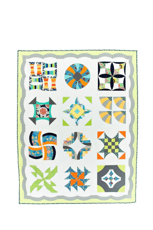 Sew Kind of Wonderful Curve It Up Quilt Pattern #408 - 2 Size Variations (SKW Rulers Sold Separately)