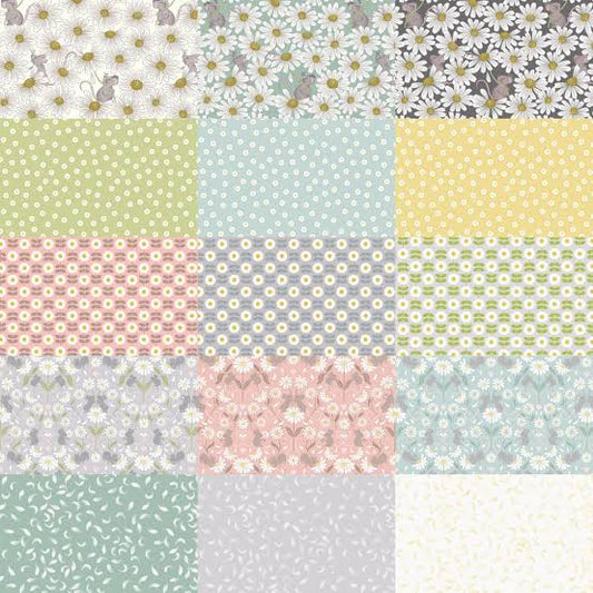 Lewis & Irene Love Me Love Me Not Fabric Collection Fabulous 40’s Jellyroll (40-2.5” Strips) Authentic Premium 100% Cotton Fabrics