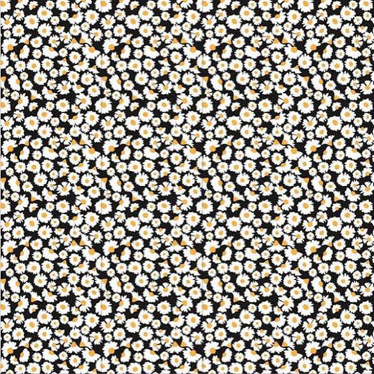 Poppie Cotton Hopscotch & Freckles Fabric Collection Mini Calico on Black Authentic Premium 100% Cotton Quilt Shop Quality Fabrics