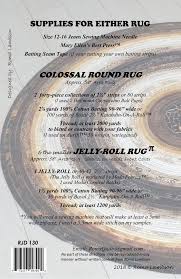 RJ Designs Colossal Round Rug Pattern RJD130, 2 Sizes
