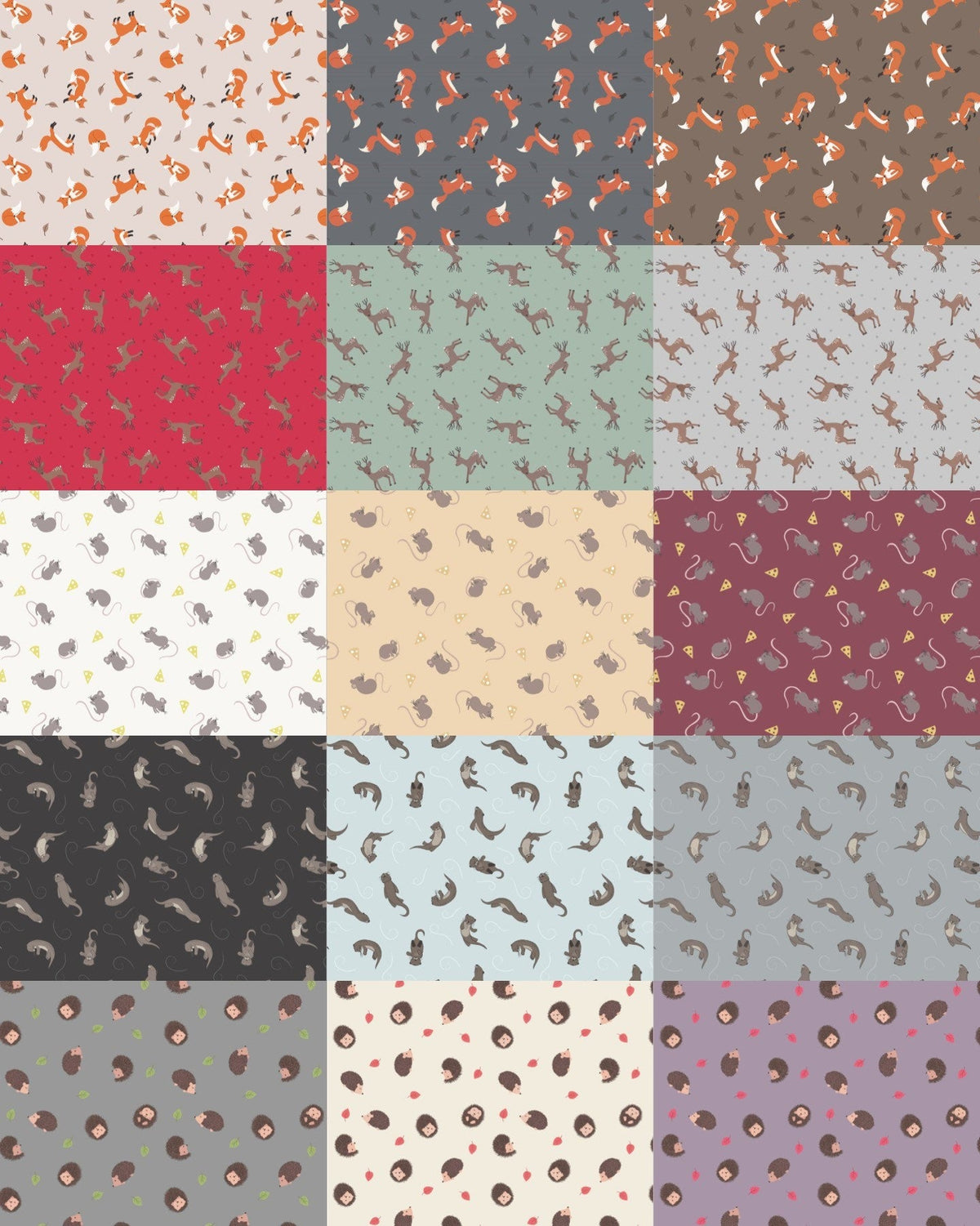 Lewis & Irene Small Things Country Creatures Fabric Collection