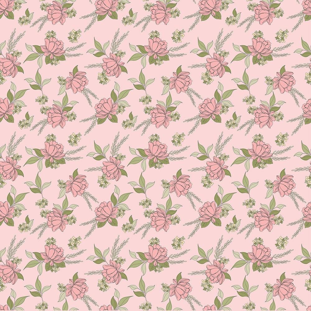 Poppie Cotton Country Roads Fabric Collection Shenandoah on Pink Authentic Premium 100% Cotton Quilt Shop Quality Fabrics