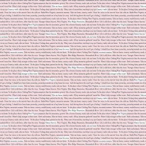 Poppie Cotton Country Roads Fabric Collection Sing-A-Long on Pink Authentic Premium 100% Cotton Quilt Shop Quality Fabrics