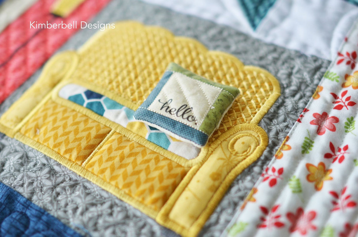 RETIRED!!! Kimberbell Make Yourself at Home Collection Bundle (CD, Fabric Kit, & Emellishment Kit) - Optional Thread Set Available