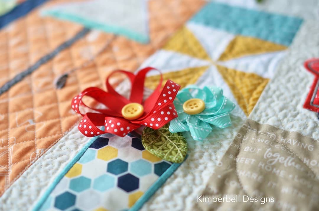 RETIRED!!! Kimberbell Make Yourself at Home Collection Bundle (CD, Fabric Kit, & Emellishment Kit) - Optional Thread Set Available