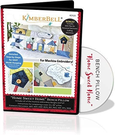 RETIRED!! Kimberbell Home Sweet Home Bench Pillow ME CD