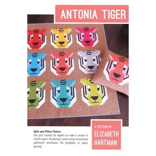 Elizabeth Hartman Antonia Tiger Pattern - 3 Size Variations Per Pattern