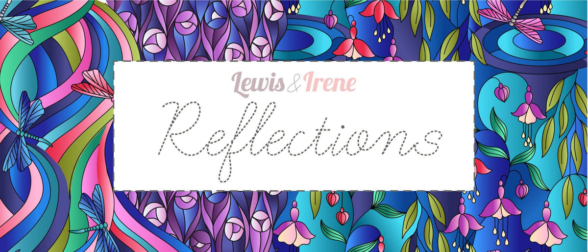 END OF BOLT 1YD34” Lewis & Irene Reflections Fabric Collection Reflections Pools on Earth Tones Premium 100% Cotton Fabrics