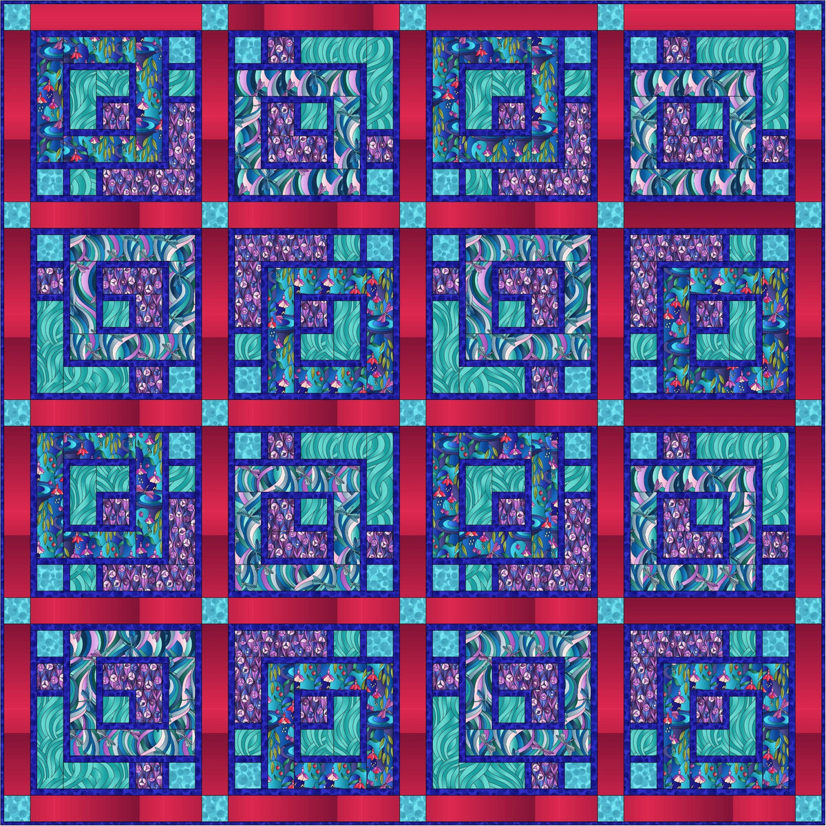 Lewis & Irene Reflections Fabric Collection Quilt Kit #1 Finished Size: 62”x62” Premium 100% Cotton Quilt Shop Quality Fabrics