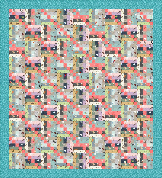 Lewis & Irene Small Things Pets Fabric Collection Quilt Kit #2 Finished Size: 50”x55” Premium 100% Cotton Quilt Shop Quality Fabrics
