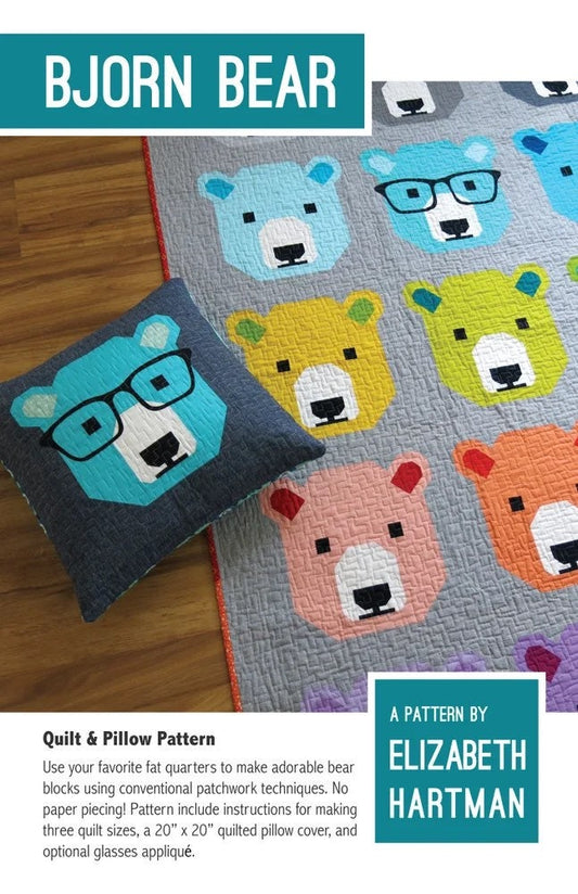 Elizabeth Hartman Bjorn Bear Pattern - 4 Size Variations Per Pattern