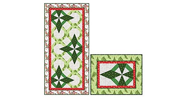 Maywood Studio North Star Table Runner & Placemat Kit All the Trimmings Fabric Collection (Table Runner 22.5”x46.5” Placemats (2) 14.5”x17.5”)