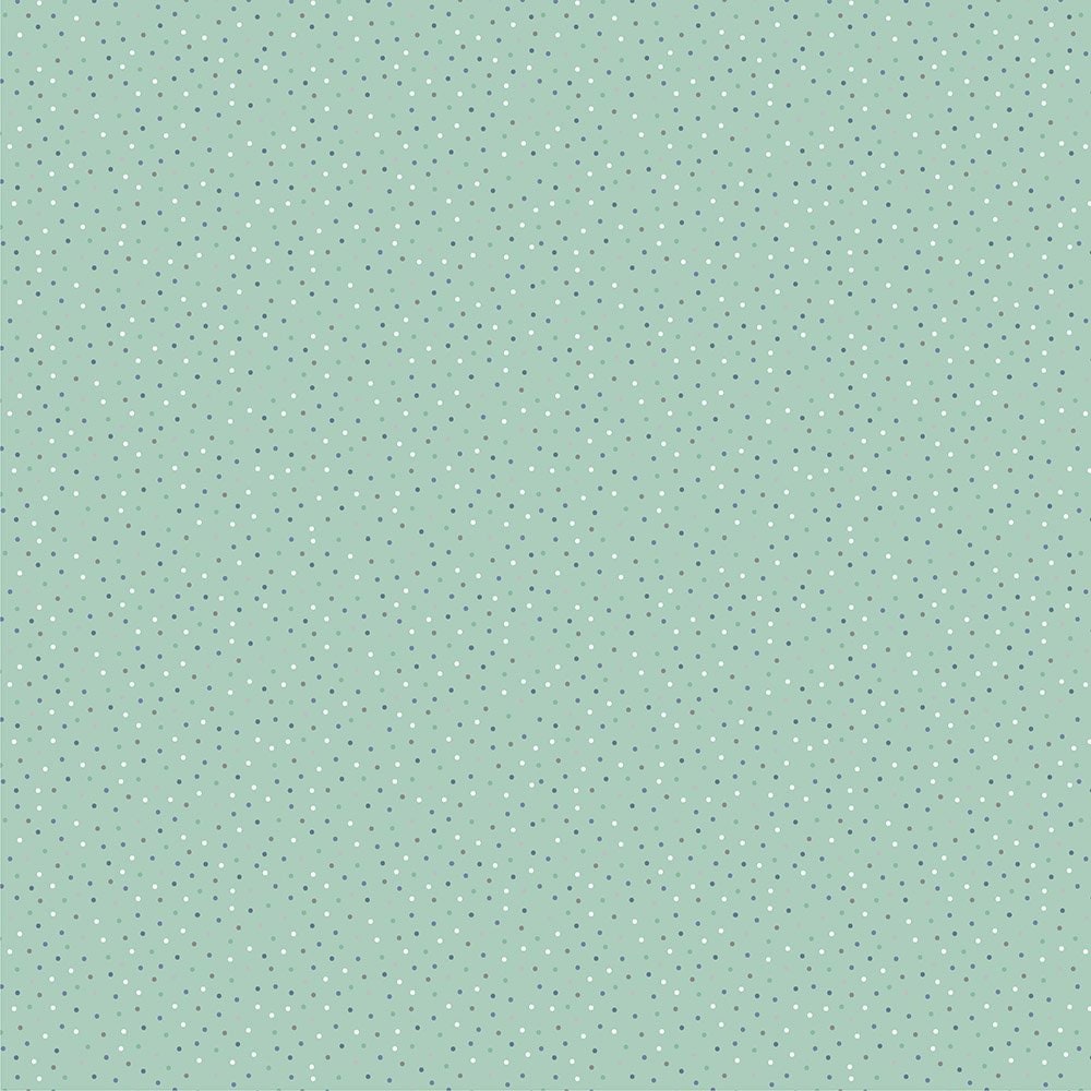Poppie Cotton Country Confetti Blenders Fabric Collection Country Confetti on Sea Glass Mint Authentic Premium 100% Cotton Fabrics CC20185