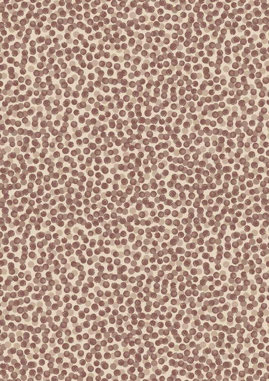 Lewis & Irene The Orchard Fabric Collection Abstract Berries on Cream Premium 100% Cotton Quilt Shop Quality Fabrics